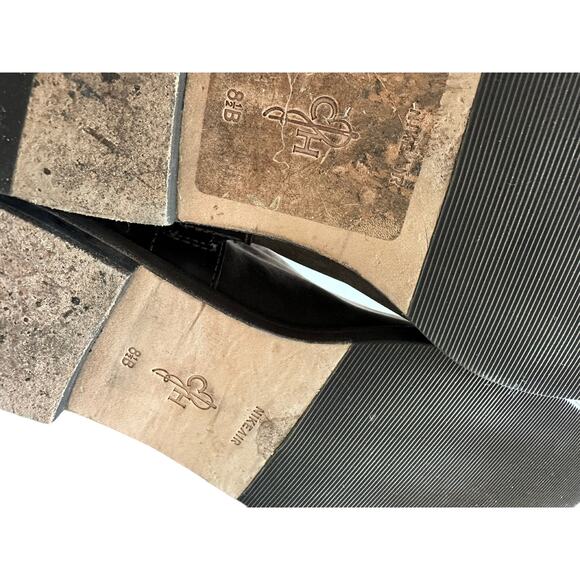 Cole Haan brown leather harness pull on knee high boots size 8.5 - Picture 8 of 8